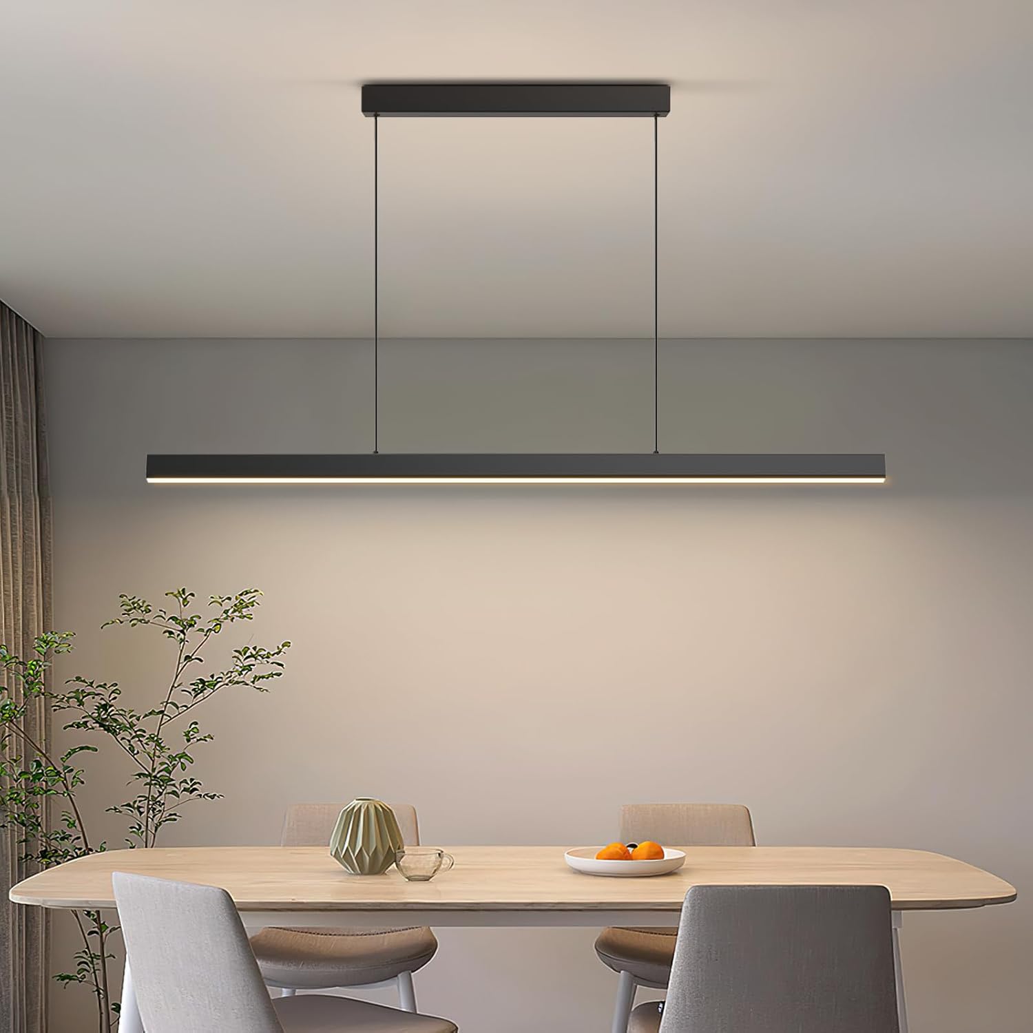 47 Inch Dimmable LED Linear Pendant Light
