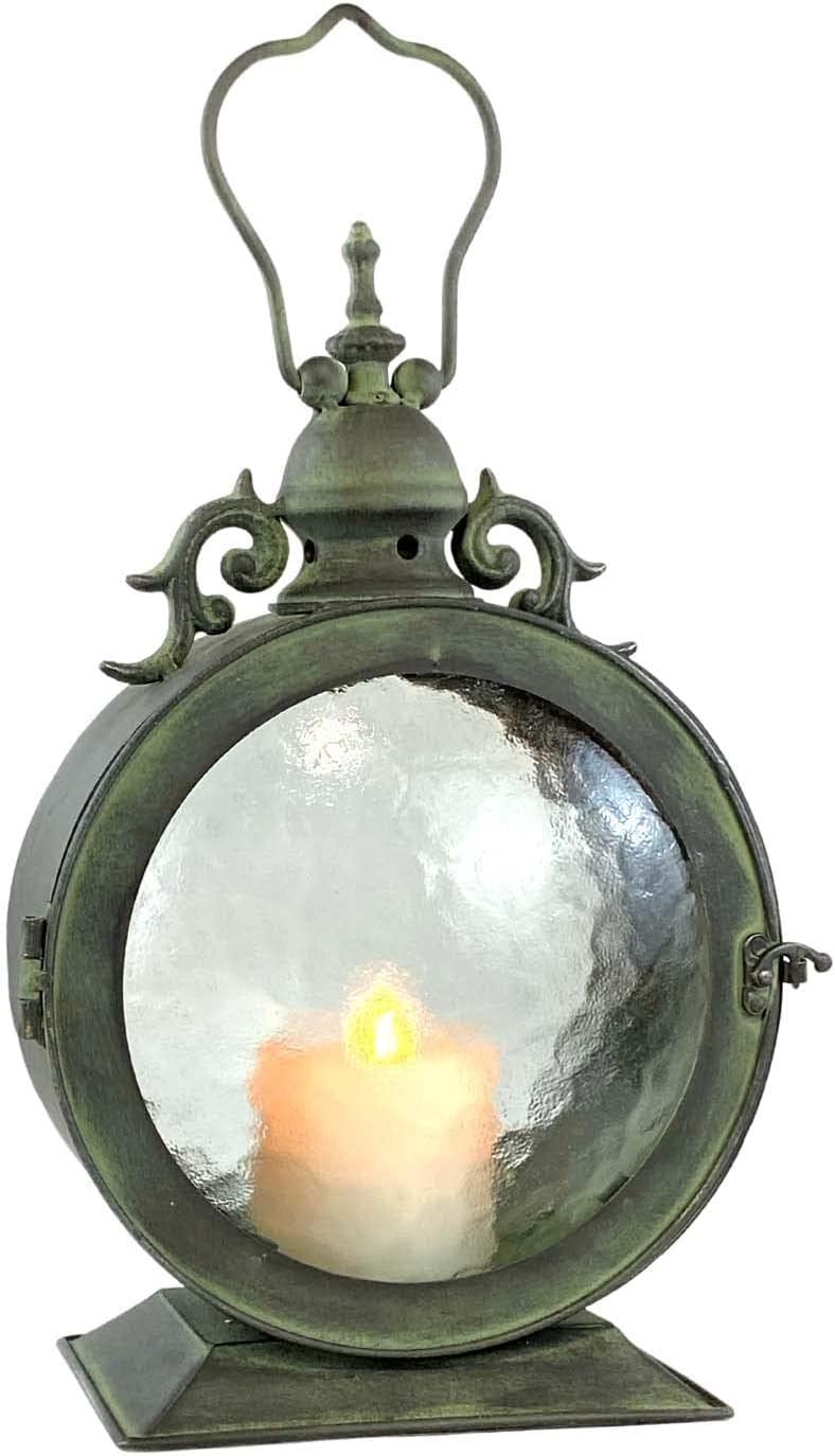 Metal Round Nautical Candle Hanging Lantern