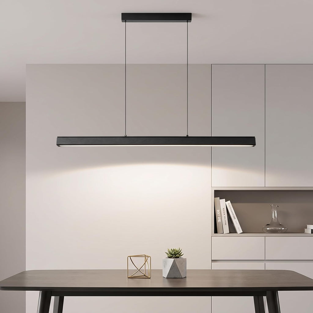 45 Inch LED Linear Pendant Light Black