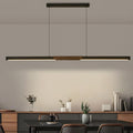 79 Inch Dimmable LED Linear Pendant Light Black