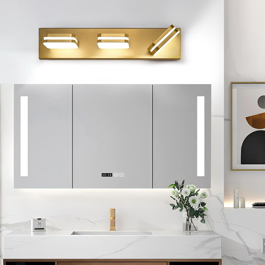 17 Inch 3-Light LED Vanity Light Gold