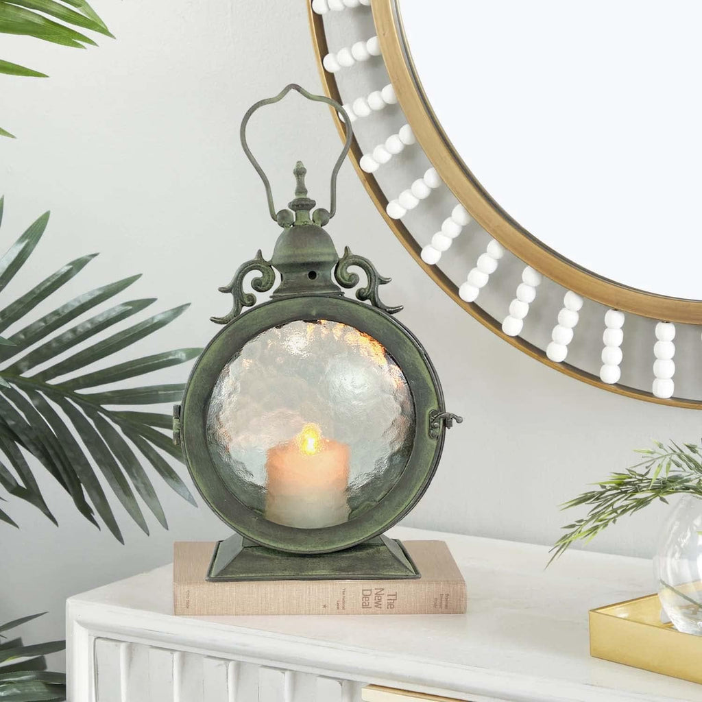 Metal Round Nautical Candle Hanging Lantern
