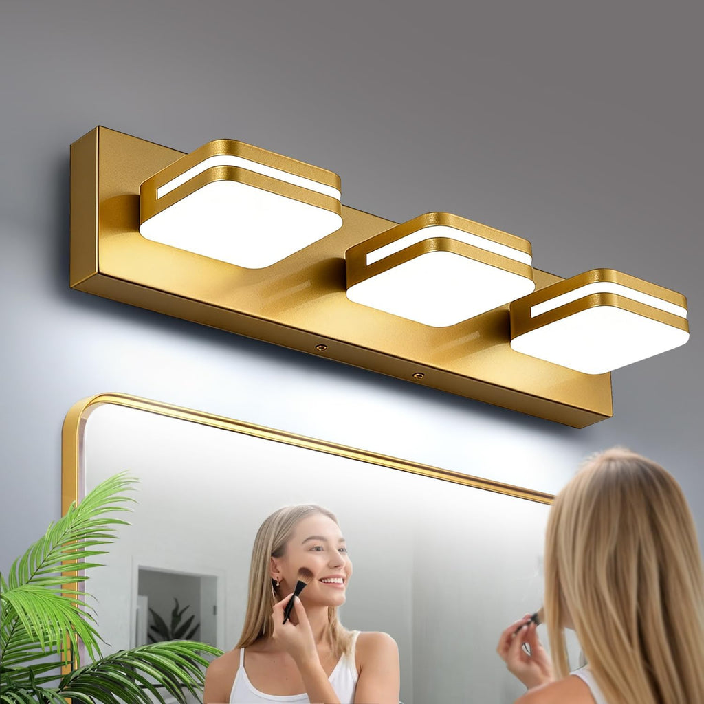 17 Inch 3-Light LED Vanity Light Gold