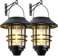 2 Pack Waterproof Solar Hanging Lantern Lights