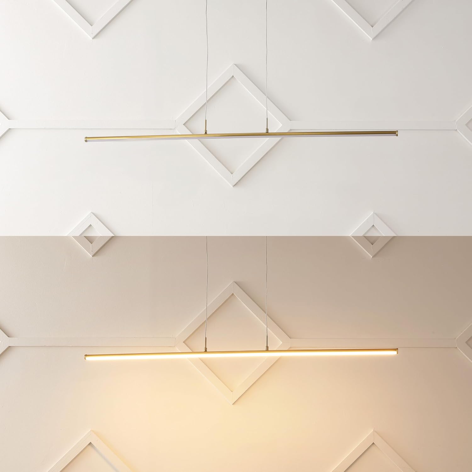 Conley 1-Light LED Linear Pendant Brass Gold
