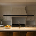 47.2 Inch Dimmable LED Linear Pendant Light Black