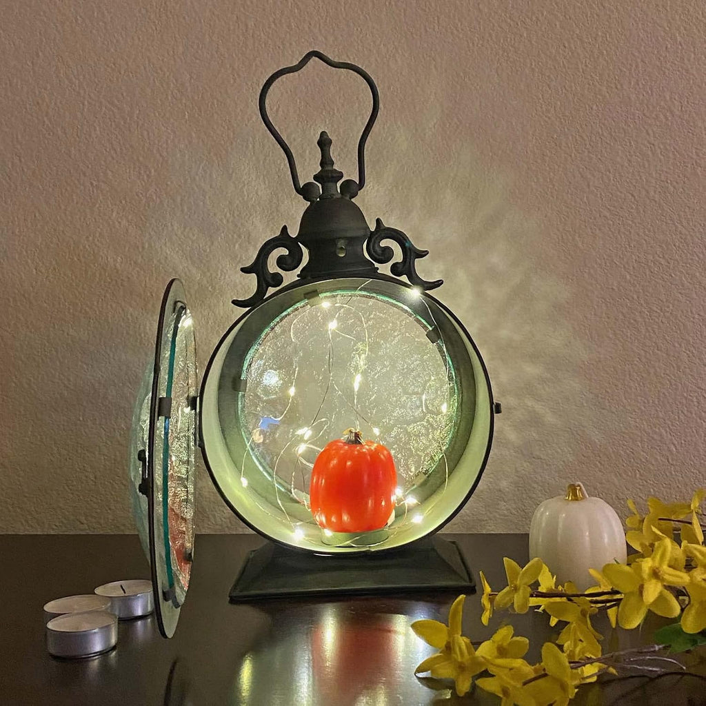 Metal Round Nautical Candle Hanging Lantern