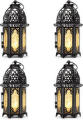 Image Set Of 4 Birdcage Candle Lanterns Black